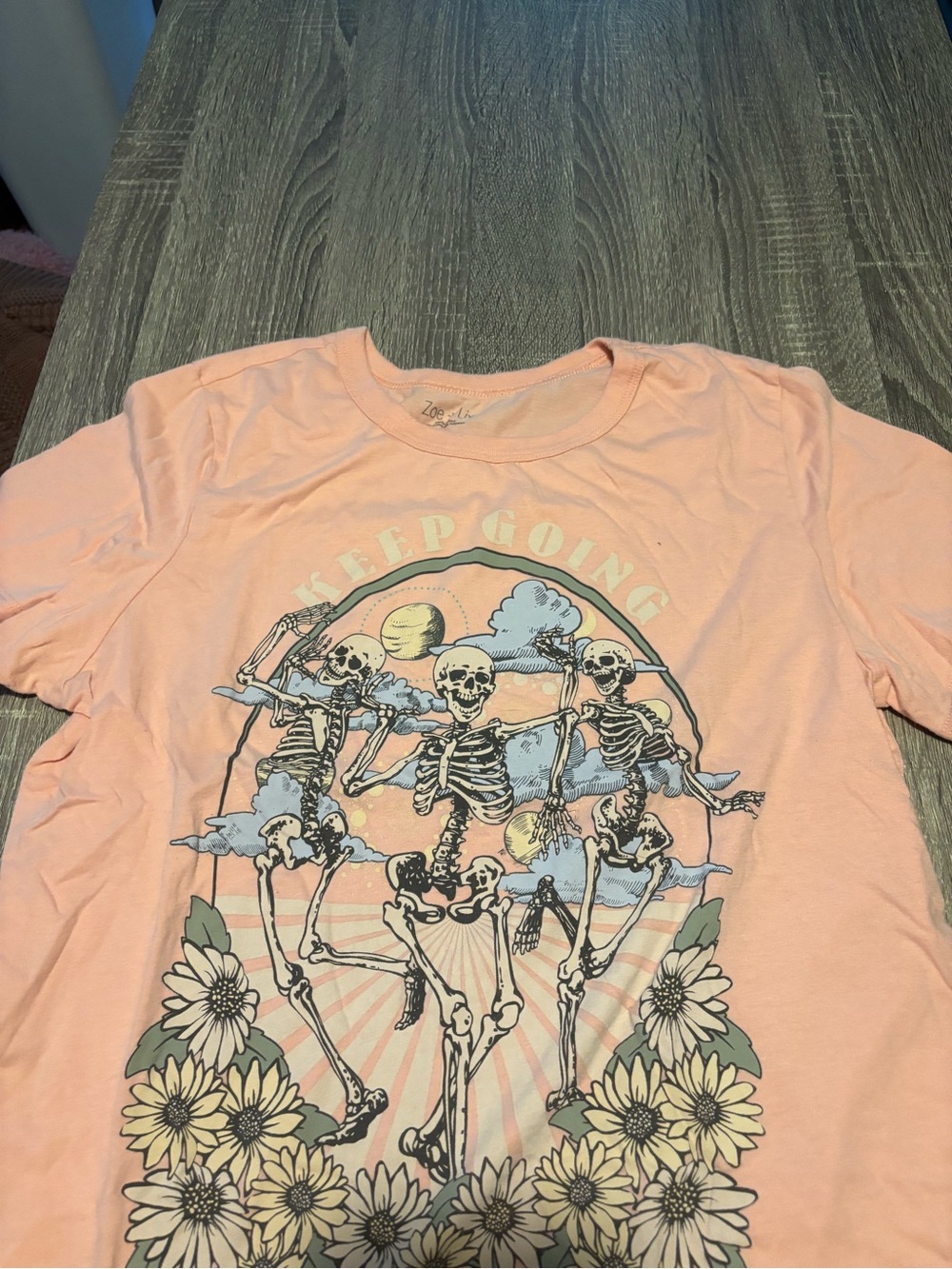 Keep Going Peach Graphic Tee